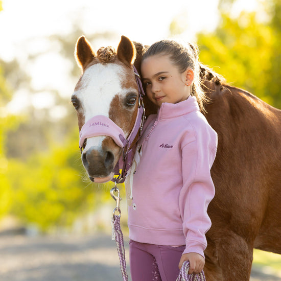 Mini Vogue Headcollar and Leadrope Mallow