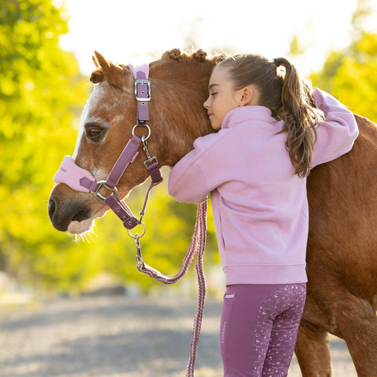 Mini Vogue Headcollar and Leadrope Mallow