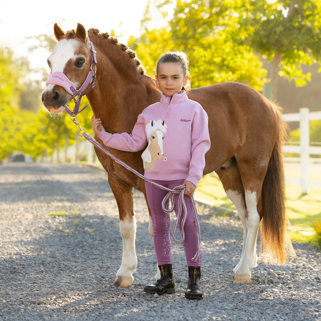 Mini Vogue Headcollar and Leadrope Mallow