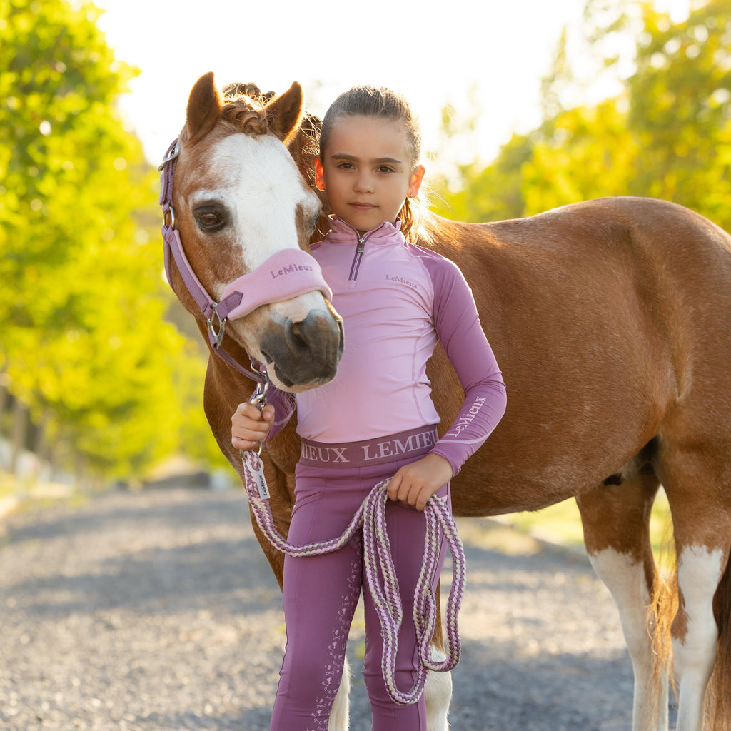 Mini Vogue Headcollar and Leadrope Mallow