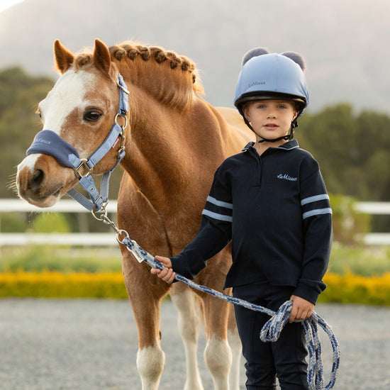 Mini Vogue Headcollar and Leadrope Powder Blue