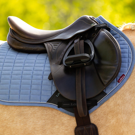 Suede Close Contact Saddle Pad Powder Blue