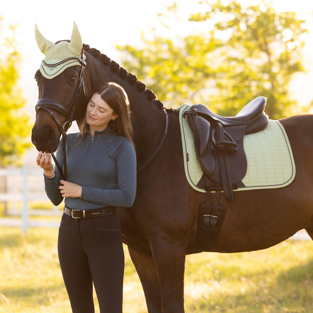 Suede Dressage Saddle Pad Macaron