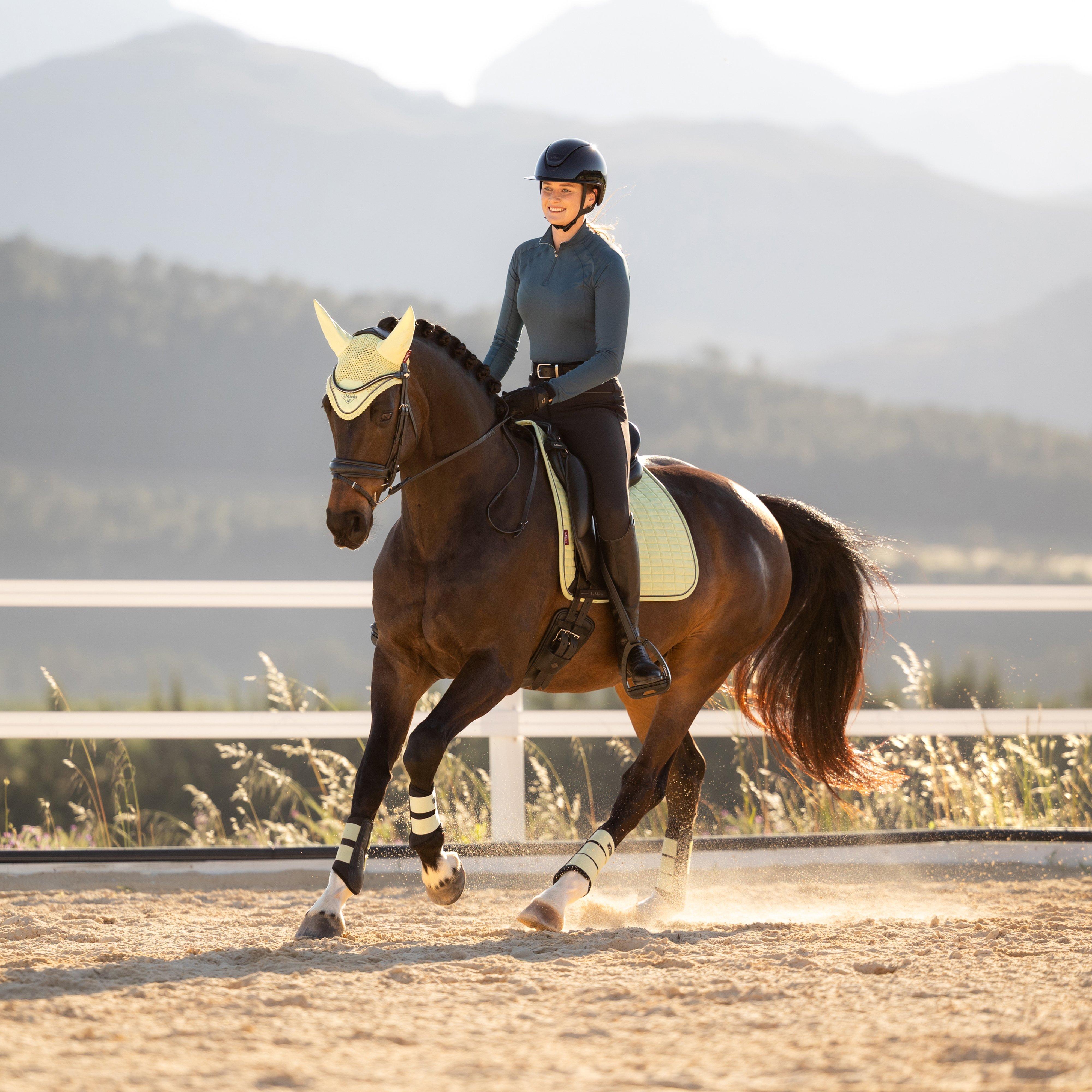 Suede Dressage Saddle Pad Macaron
