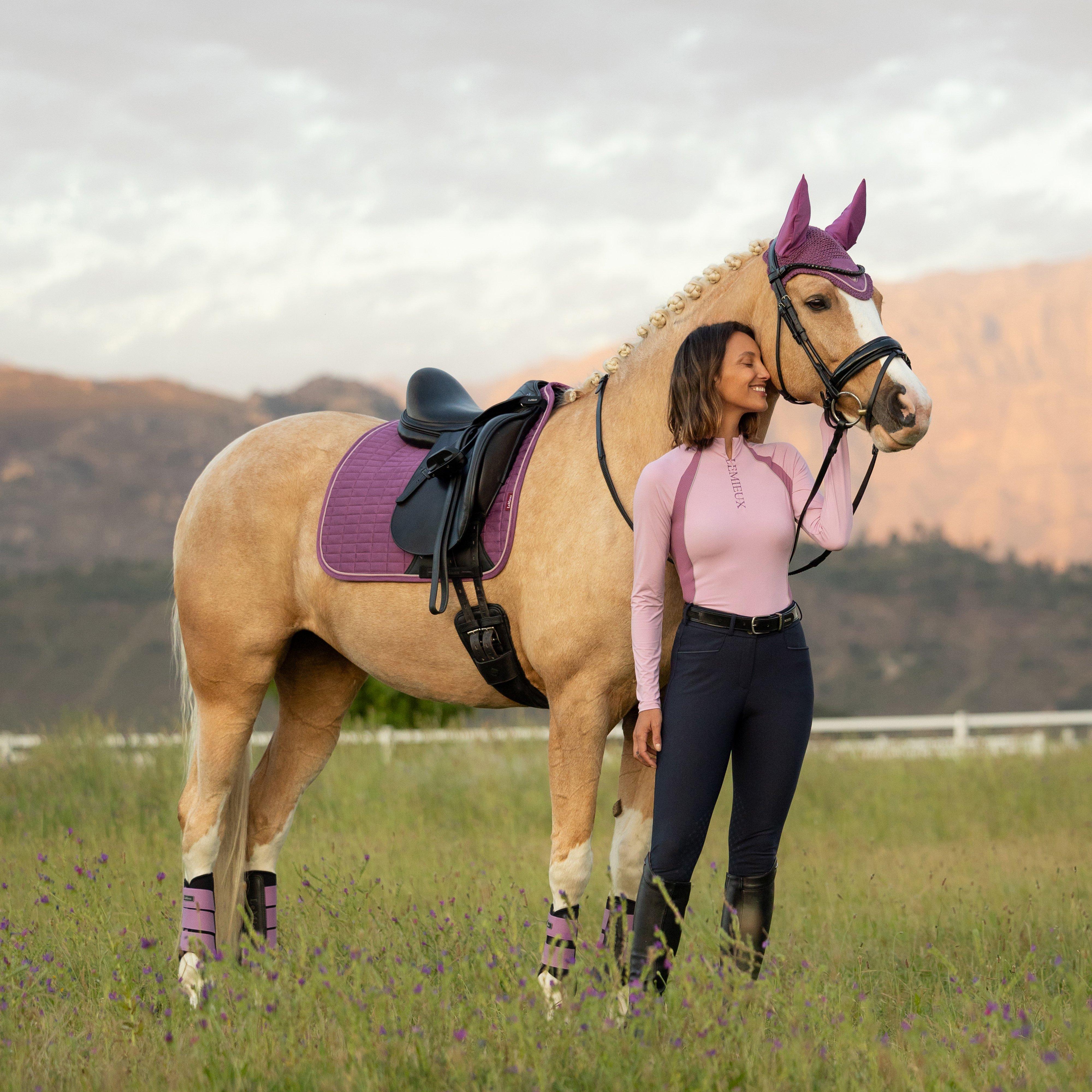 Suede Dressage Saddle Pad Mallow