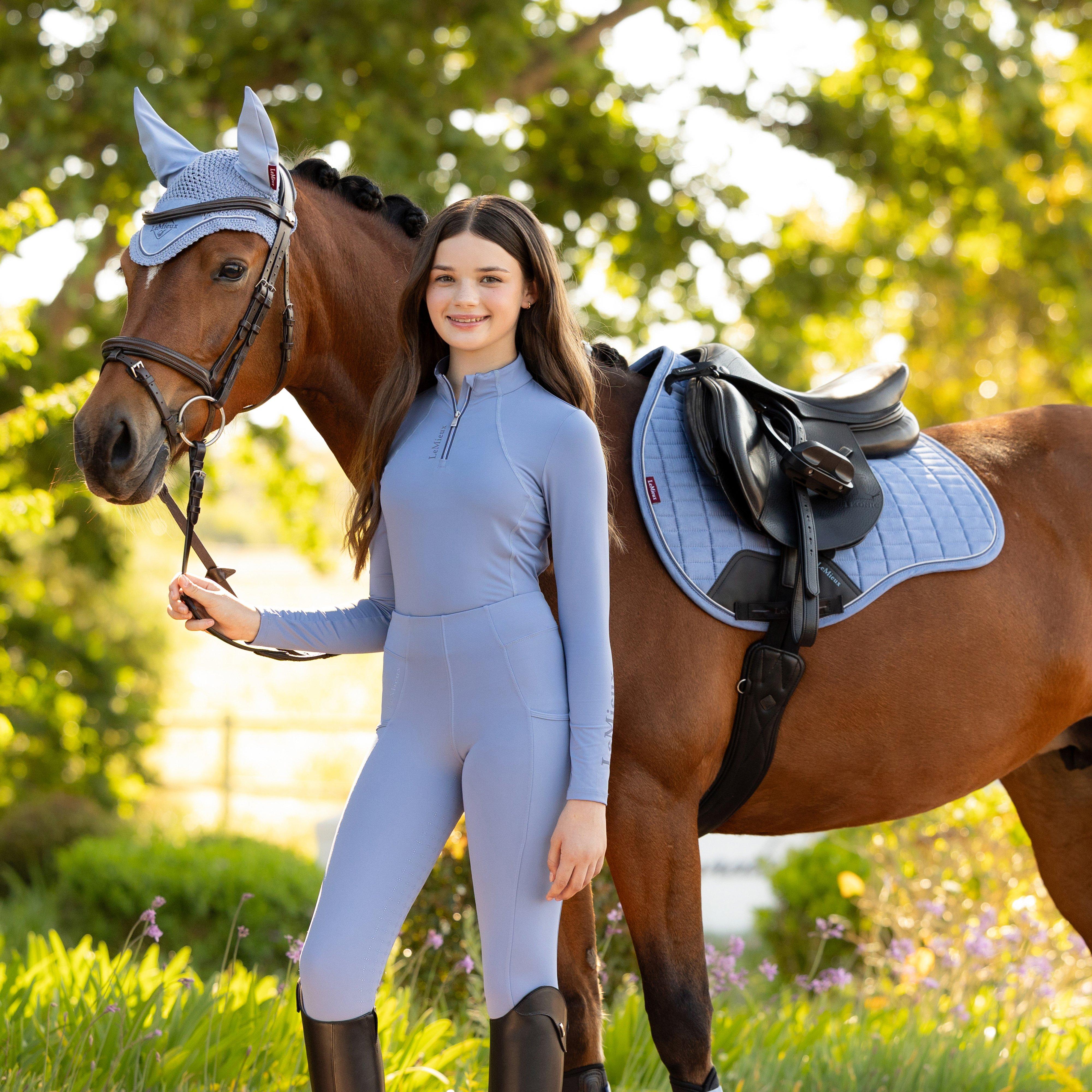 Suede GP Saddle Pad Powder Blue