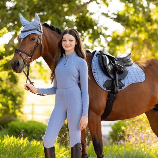 Suede GP Saddle Pad Powder Blue