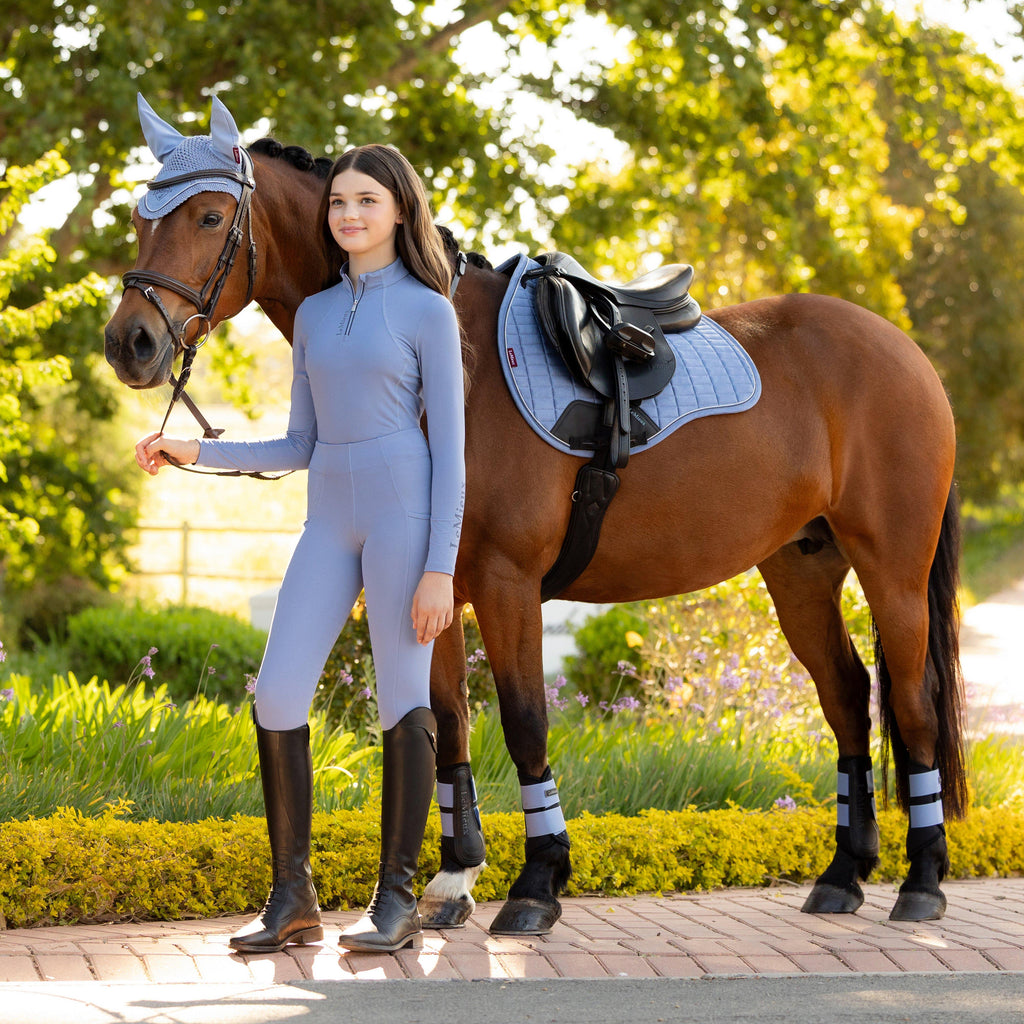 Suede GP Saddle Pad Powder Blue