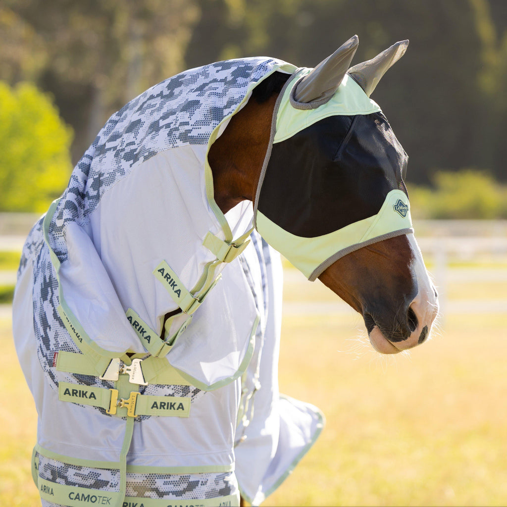 Visor-Tek Half Fly Mask Macaron