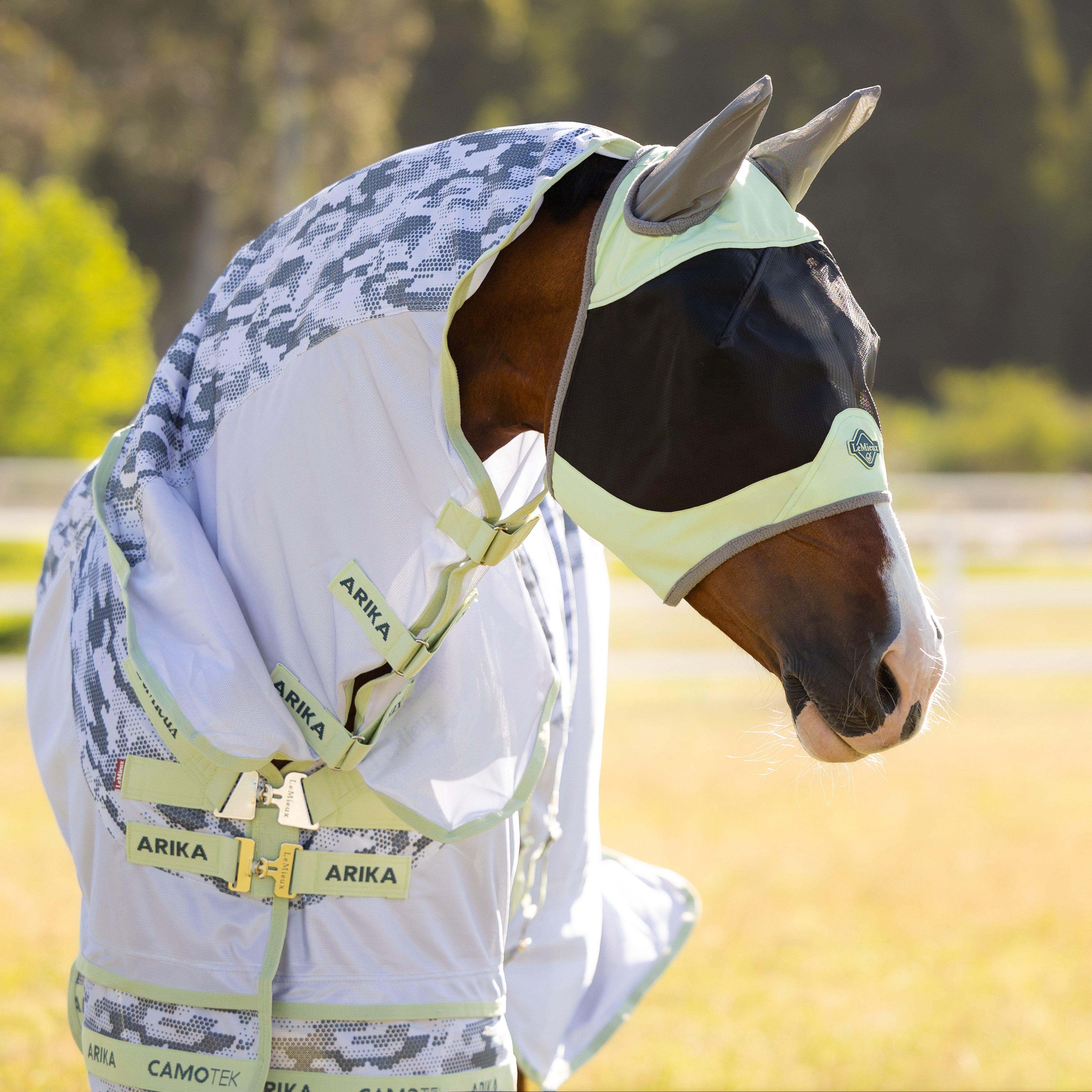 Visor-Tek Half Fly Mask Macaron
