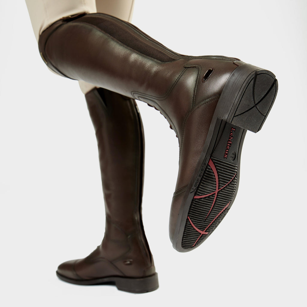 Womens Field Riding Boots Long Brown