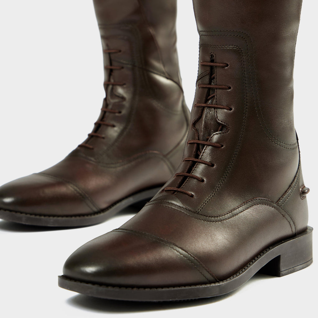 Womens Field Riding Boots Short Brown