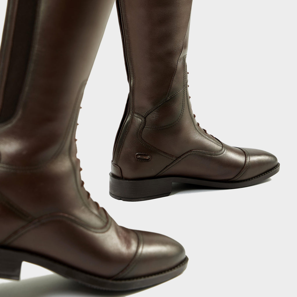Womens Field Riding Boots Short Brown