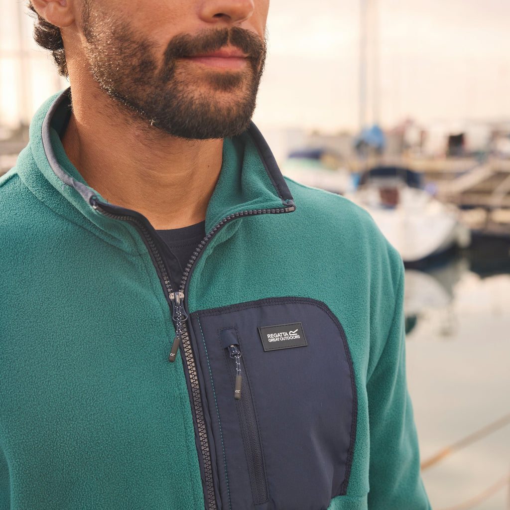 Men's Frankie Half Zip Fleece Green