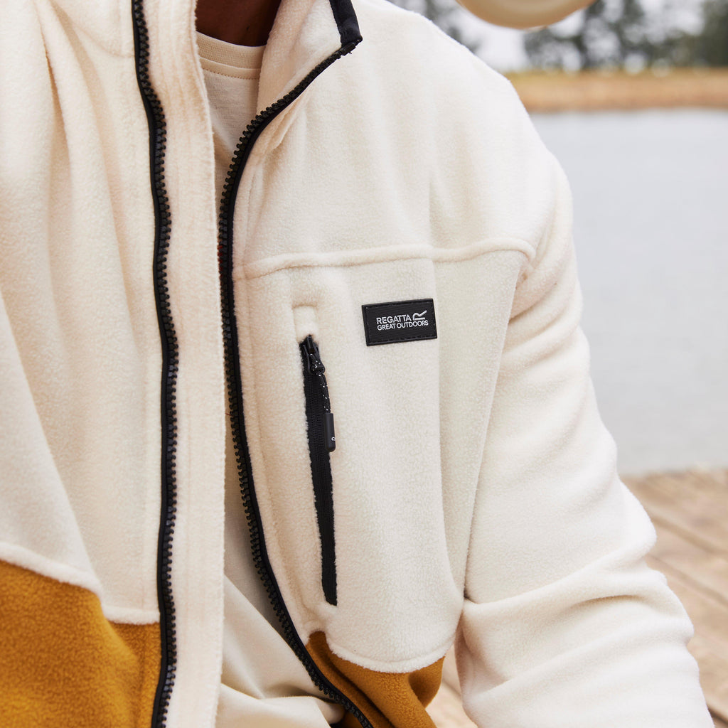 Men’s Frankie Full Zip Borg Fleece Yellow