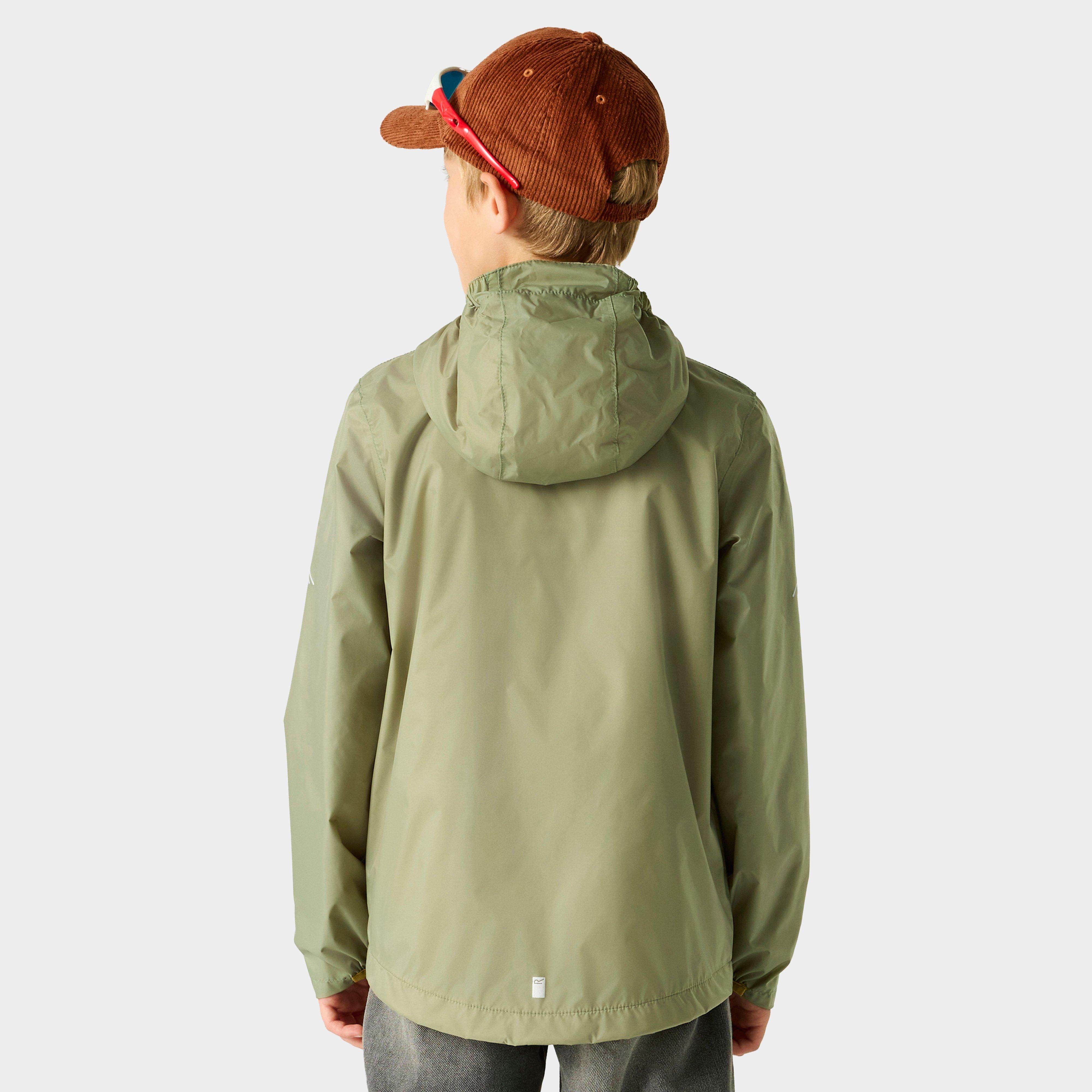 Kids’ Lever Waterproof Shell Jacket Sage Green