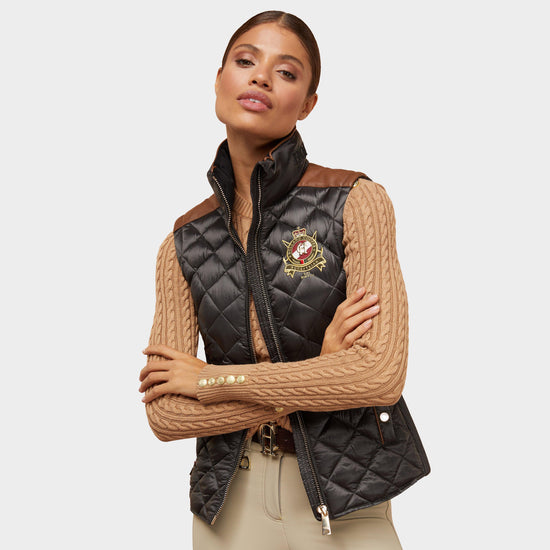 Women's Diamond Quilt Classic Gilet Khaki