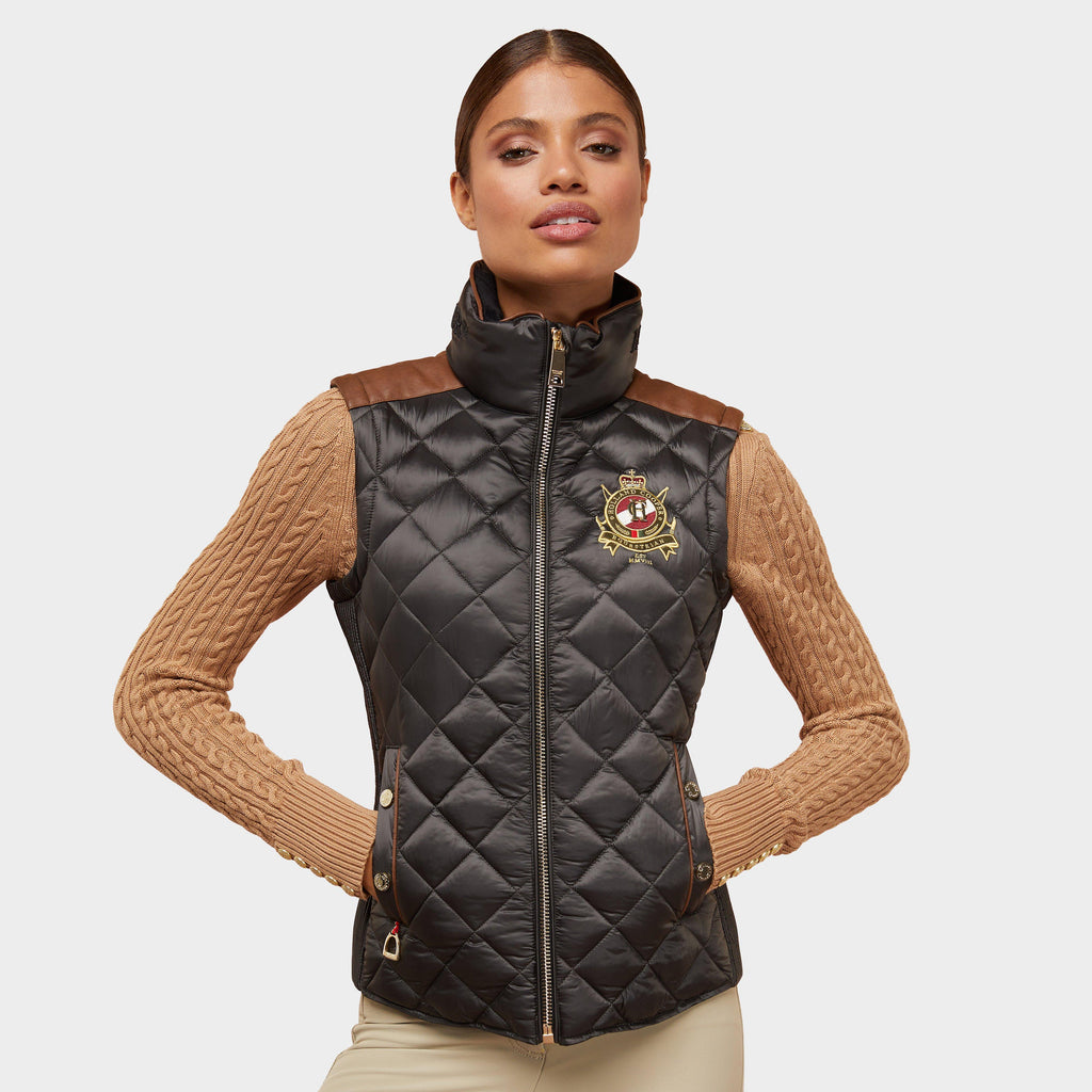 Women's Diamond Quilt Classic Gilet Khaki