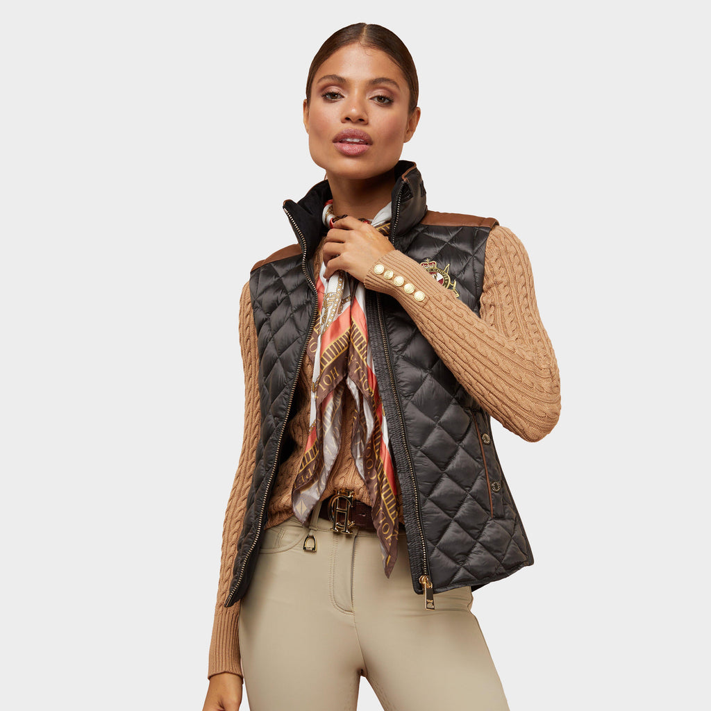 Women's Diamond Quilt Classic Gilet Khaki