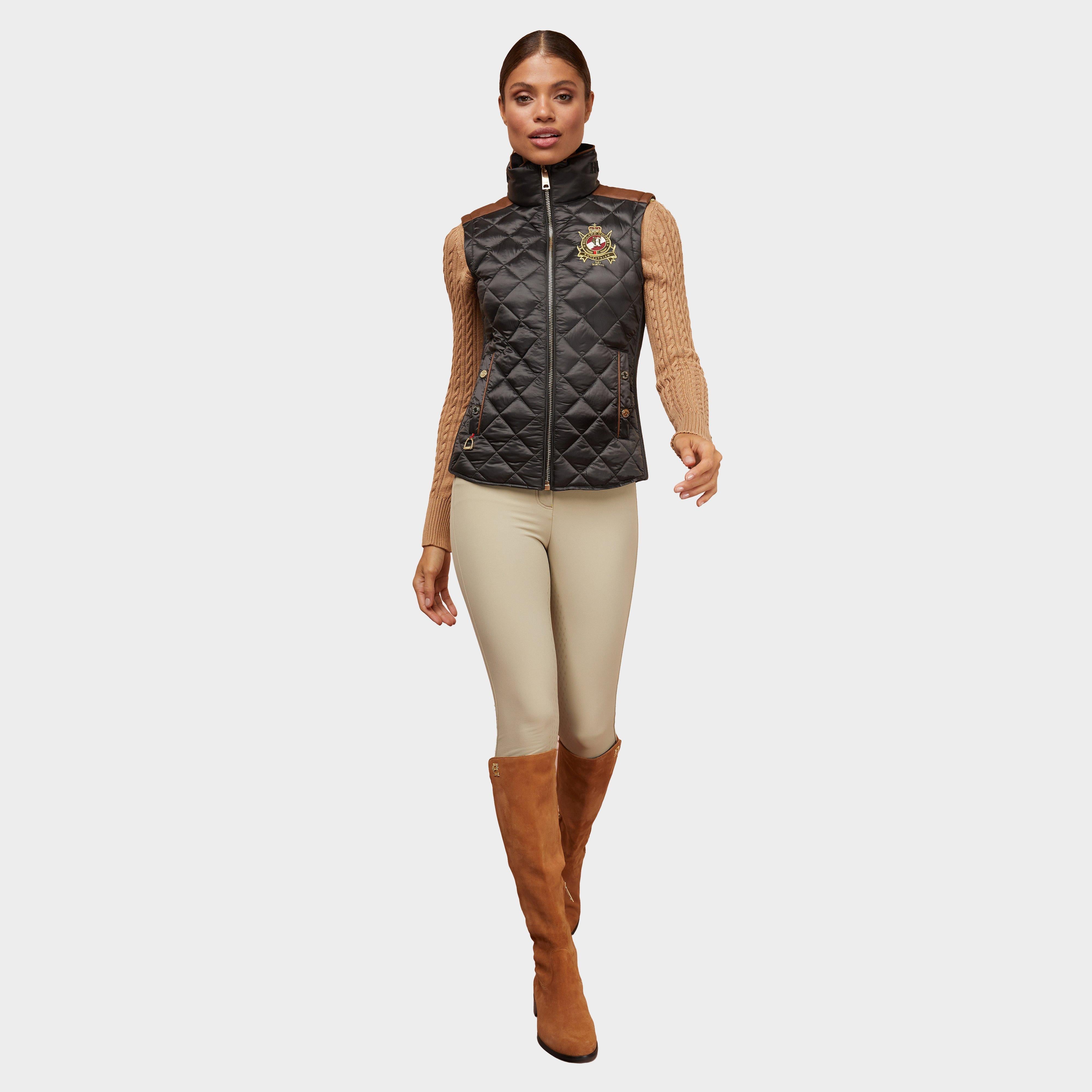 Women's Diamond Quilt Classic Gilet Khaki