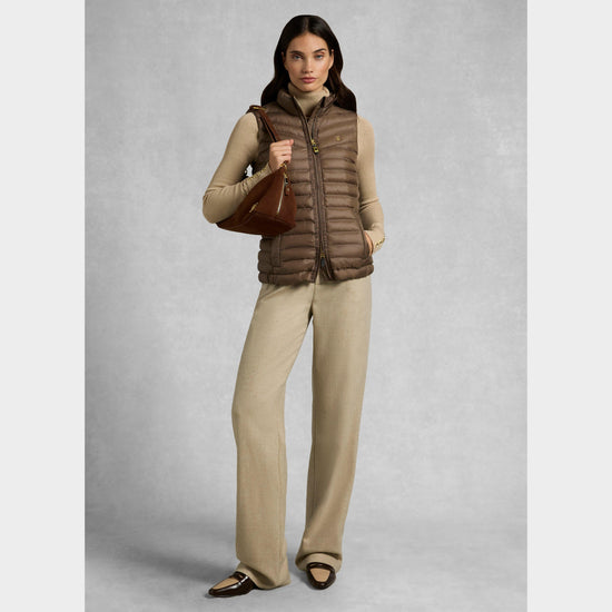 Women's Lightweight Puffer Gilet Chestnut