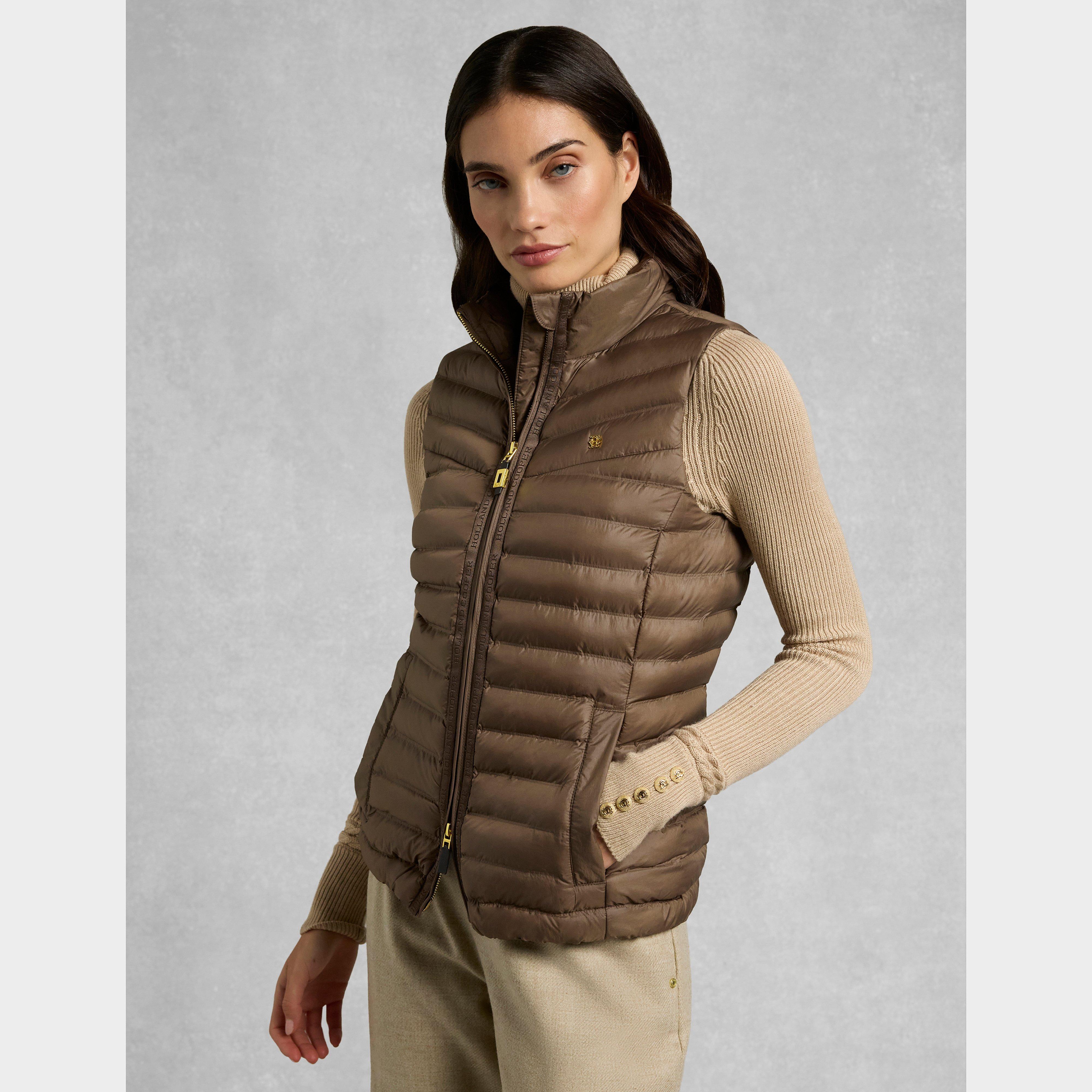 Women's Lightweight Puffer Gilet Chestnut