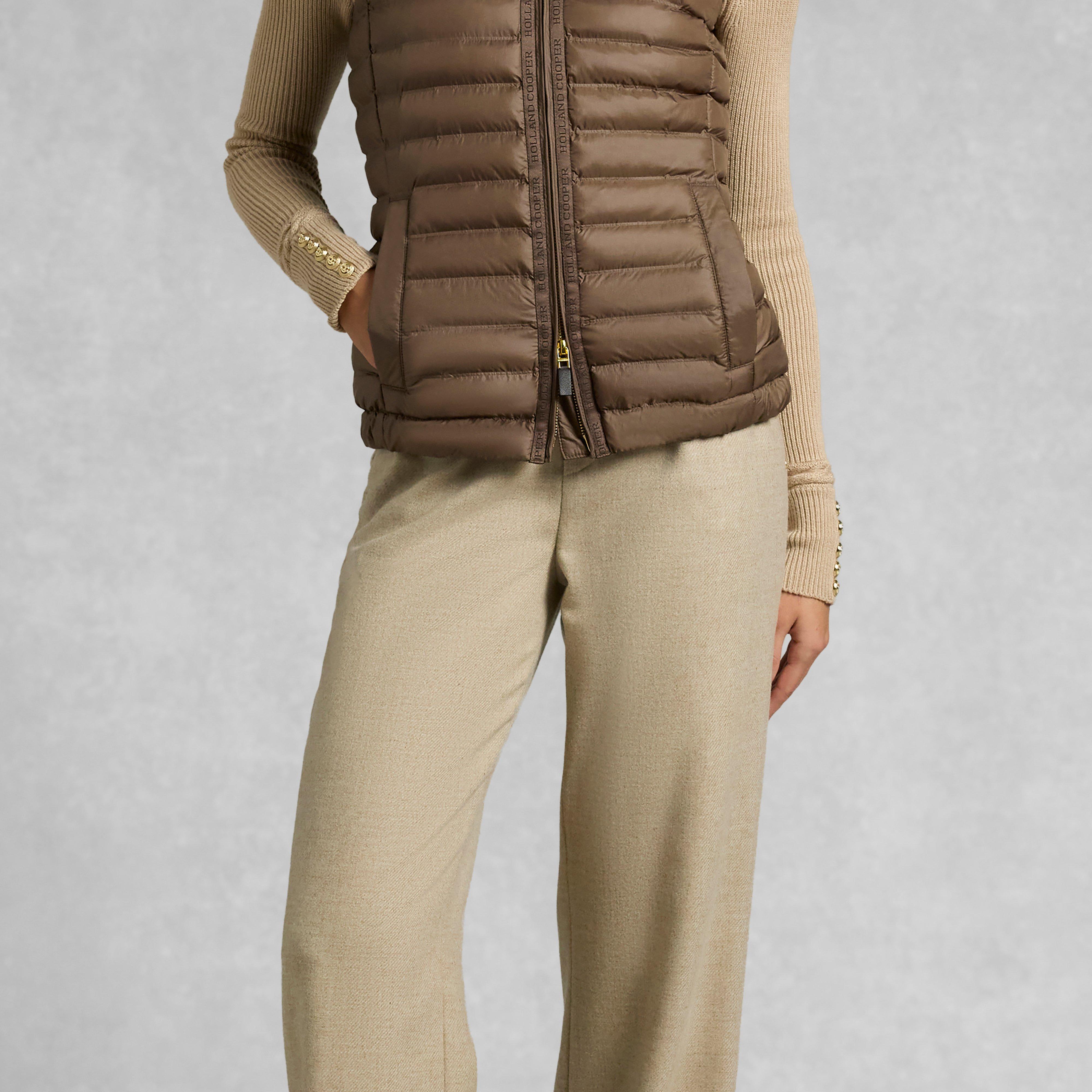 Women's Lightweight Puffer Gilet Chestnut