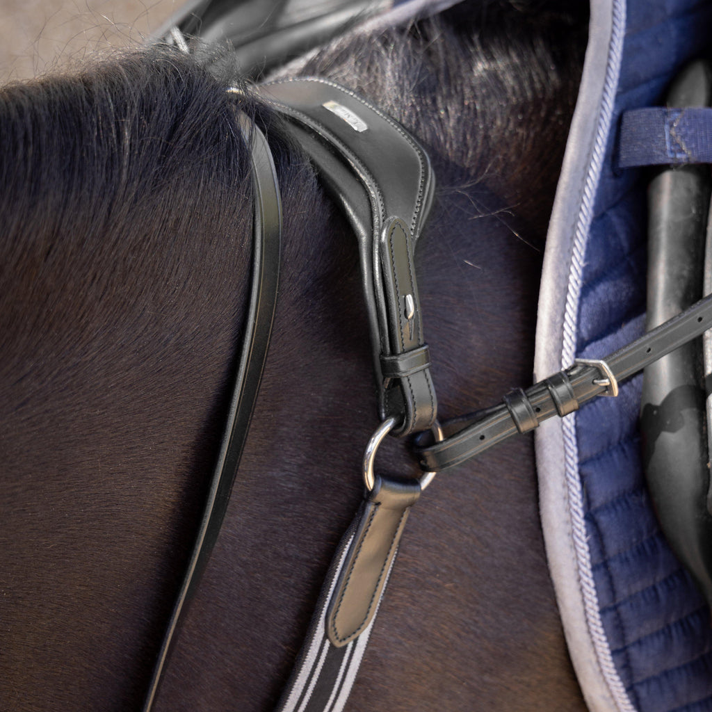 Arika Elasticated Breastplate Havana/Silver