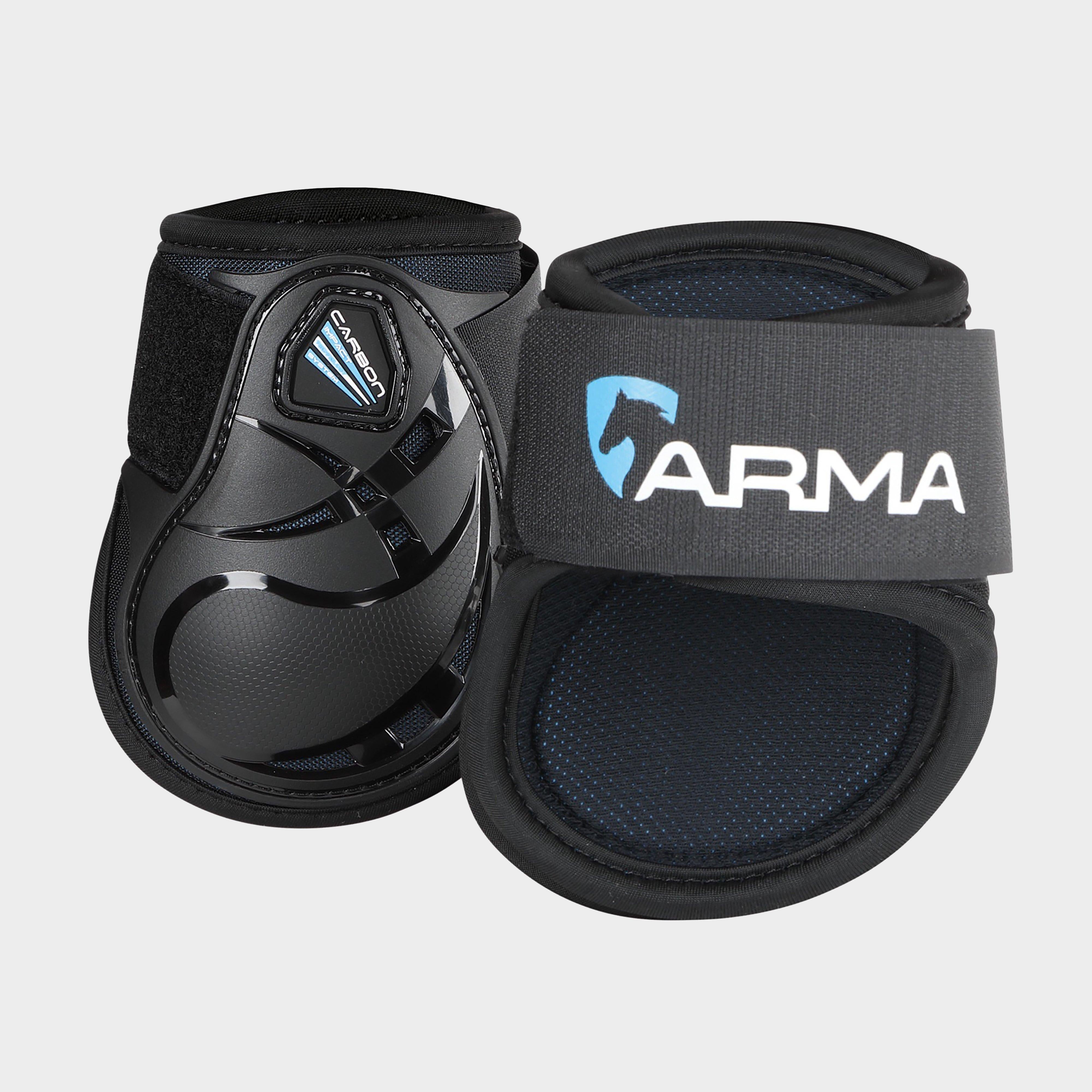 Carbon Open Fronted Fetlock Boots Black