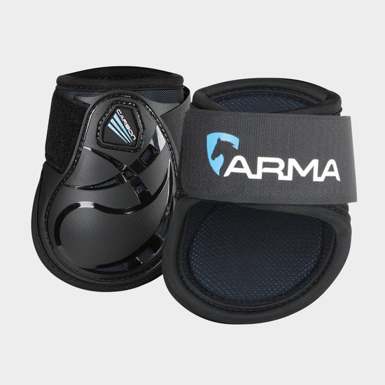 Carbon Open Fronted Fetlock Boots Black