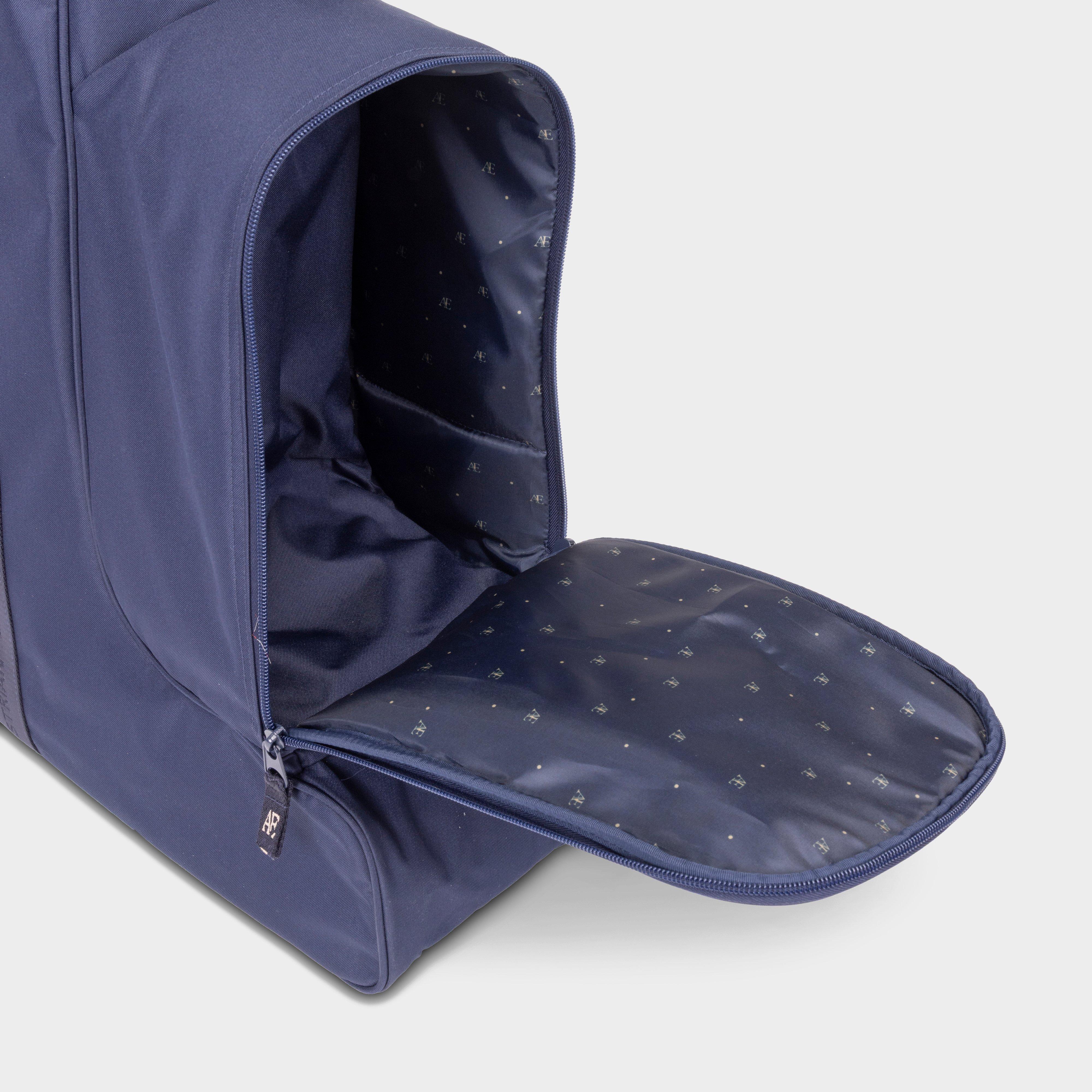 Equestrian Hat, Whip and Boot Bag Navy