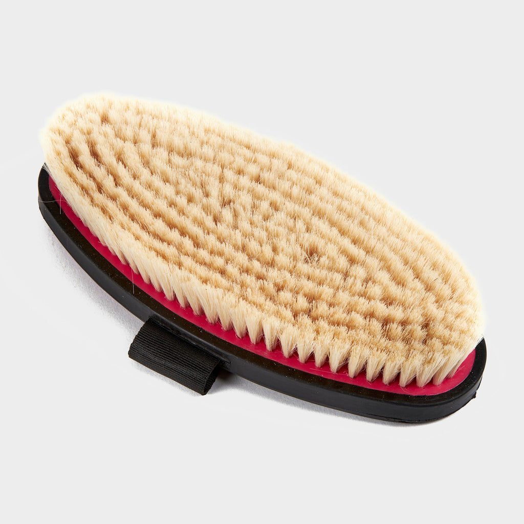 EZI-GROOM Grip Body Brush with Goat Hair Bright Pink