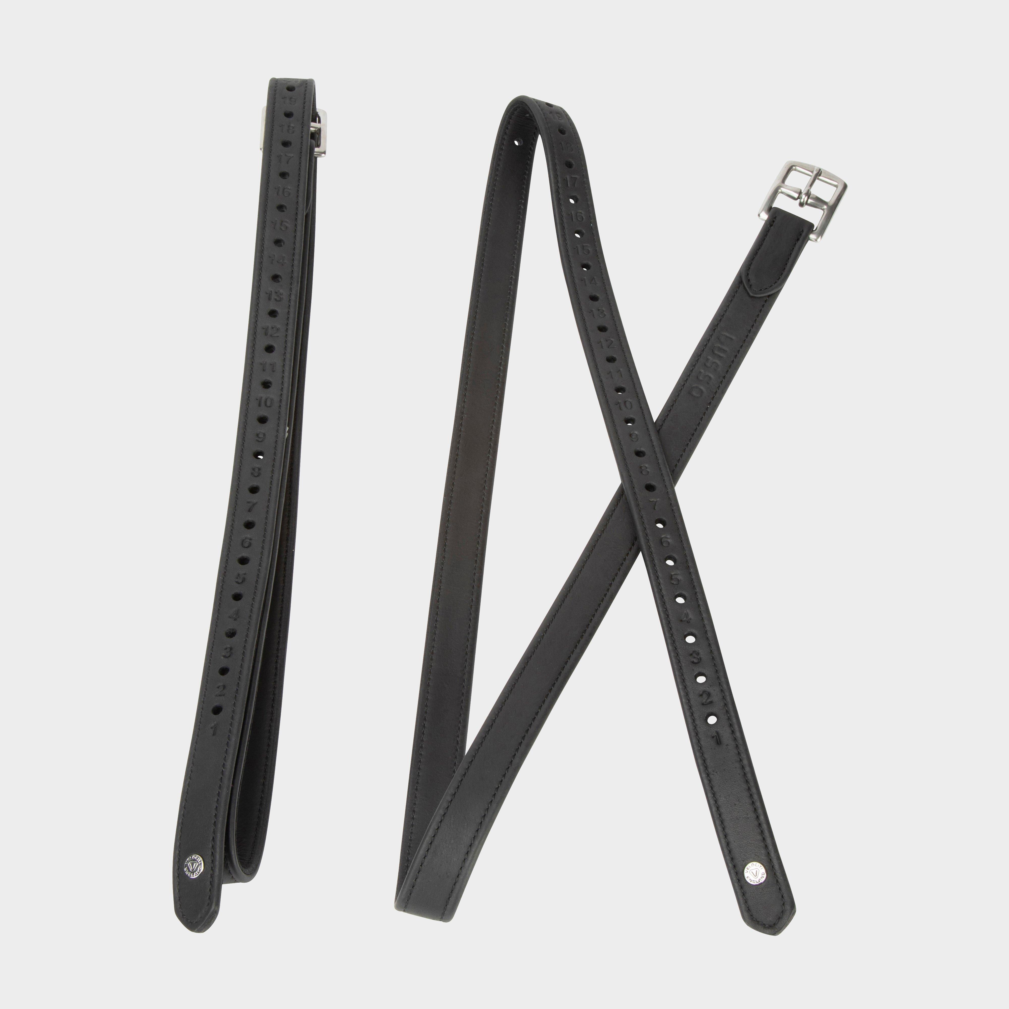 Lusso Wrapped Stirrup Leathers Black
