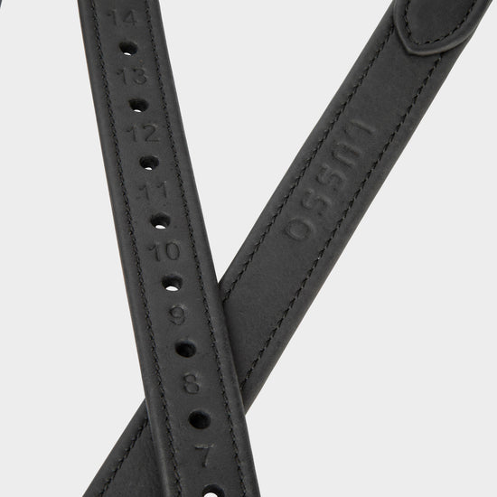 Lusso Wrapped Stirrup Leathers Black