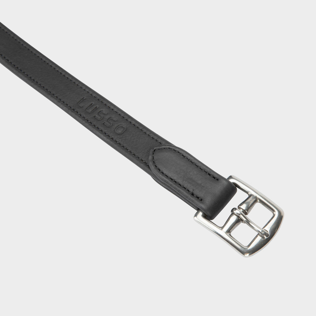 Lusso Wrapped Stirrup Leathers Black