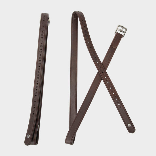 Lusso Wrapped Stirrup Leathers Havana