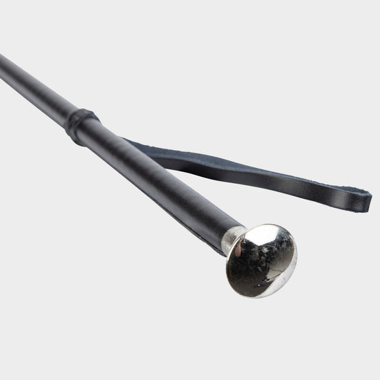 Leather Show Whip | Black