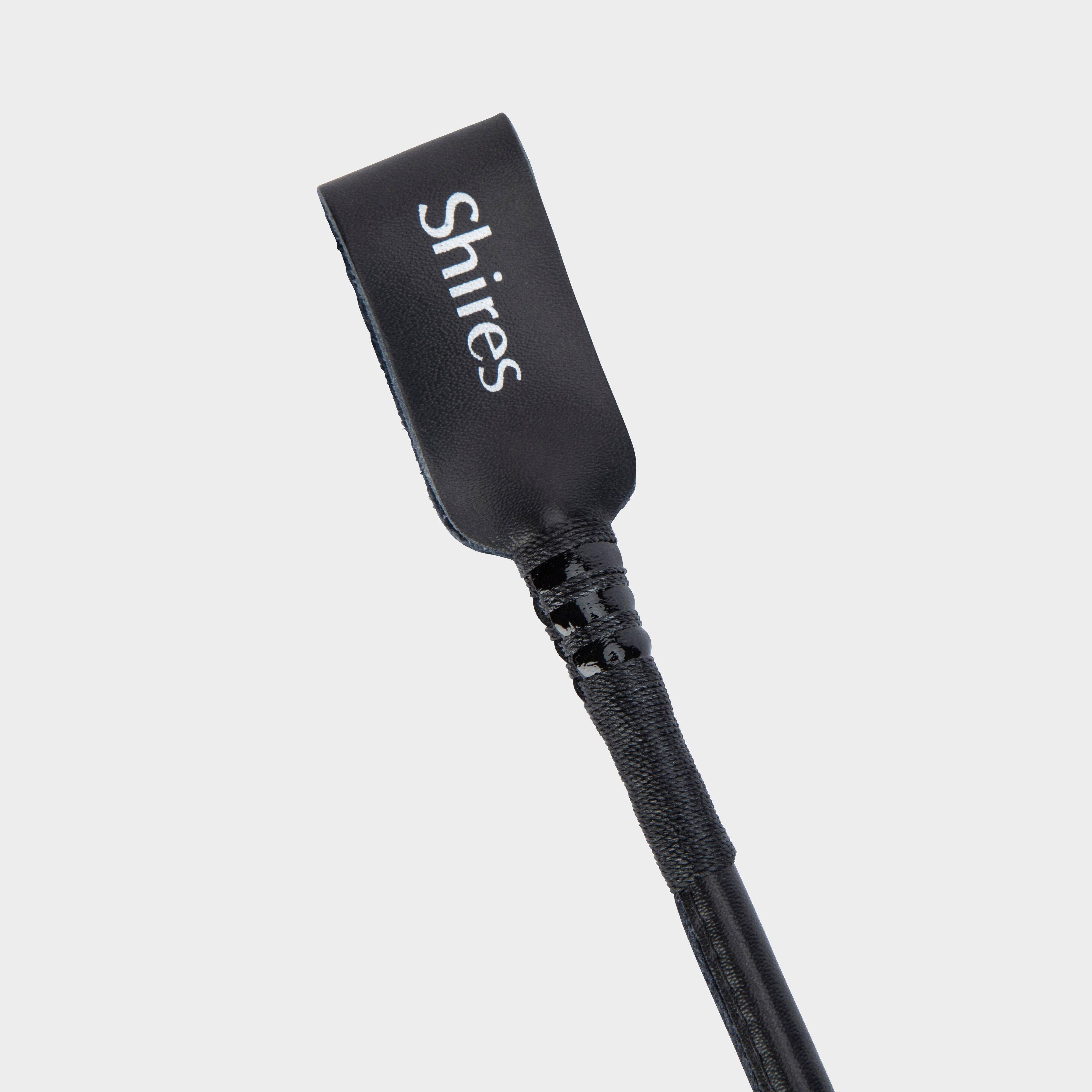Leather Show Whip | Black