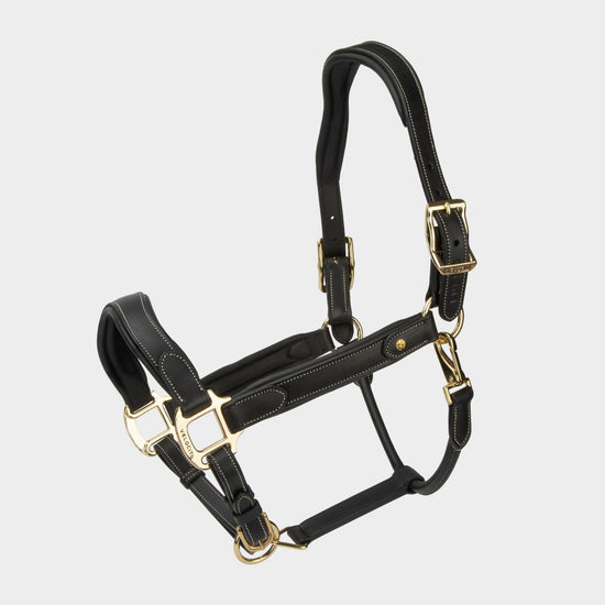 Lusso Lorca Leather Headcollar Black