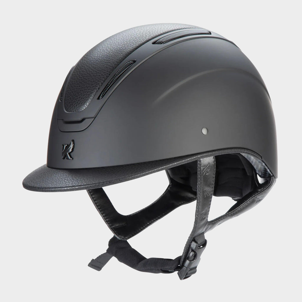 Adult Amity LTHR Riding Hat Black