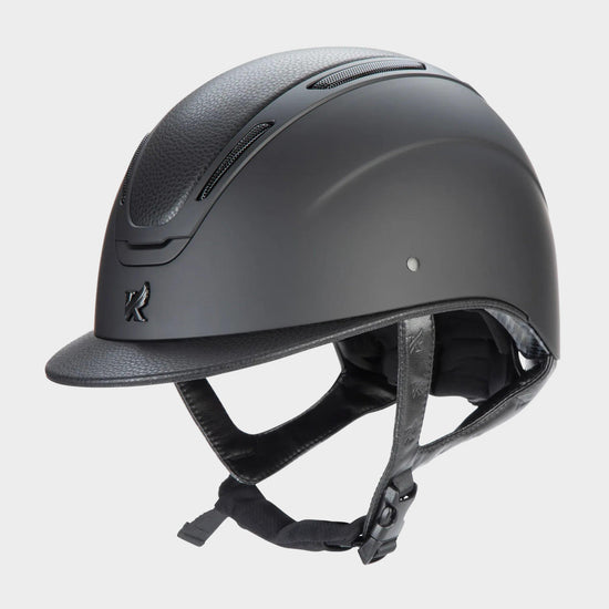 Adult Amity LTHR Riding Hat Black