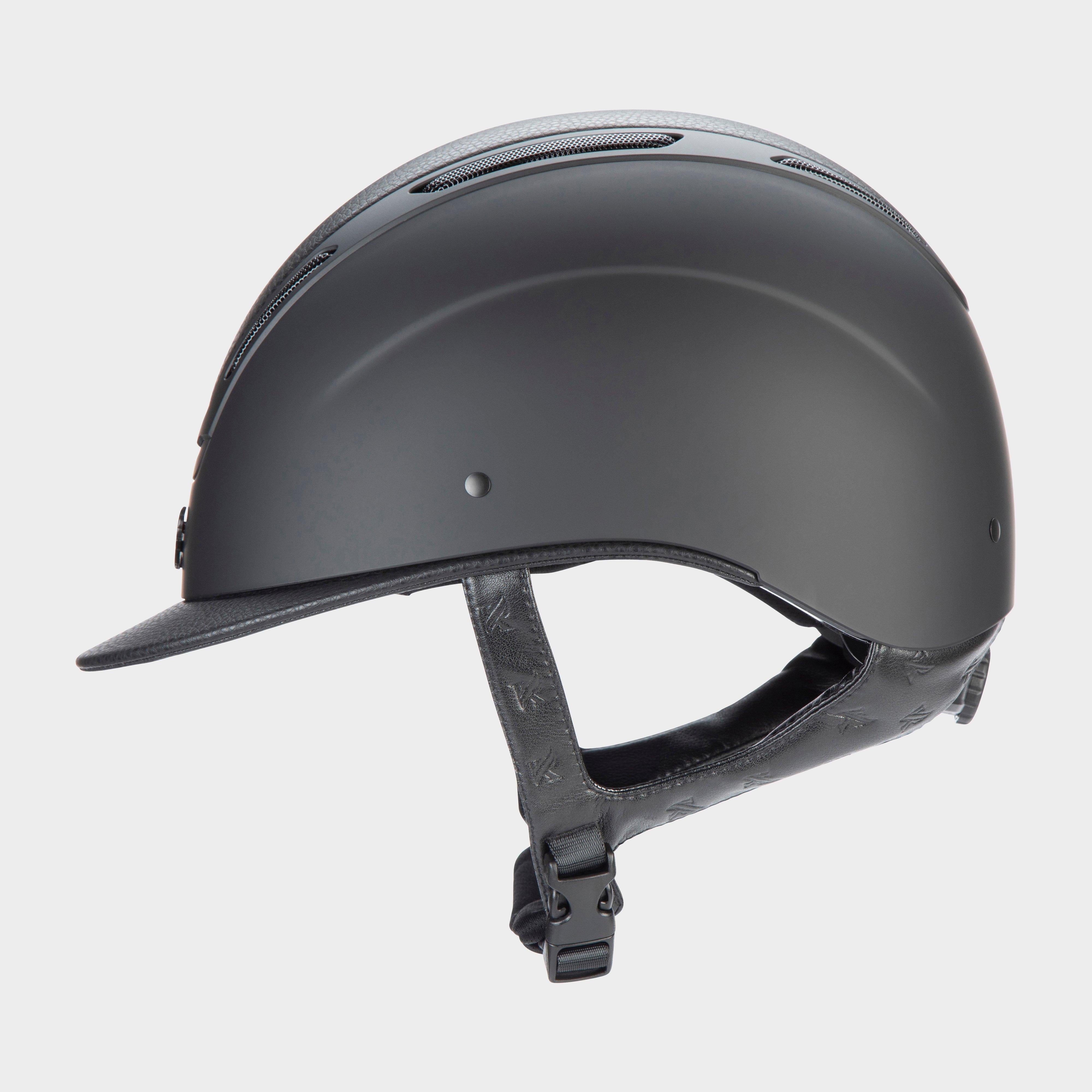 Kids Amity LTHR Riding Hat Black