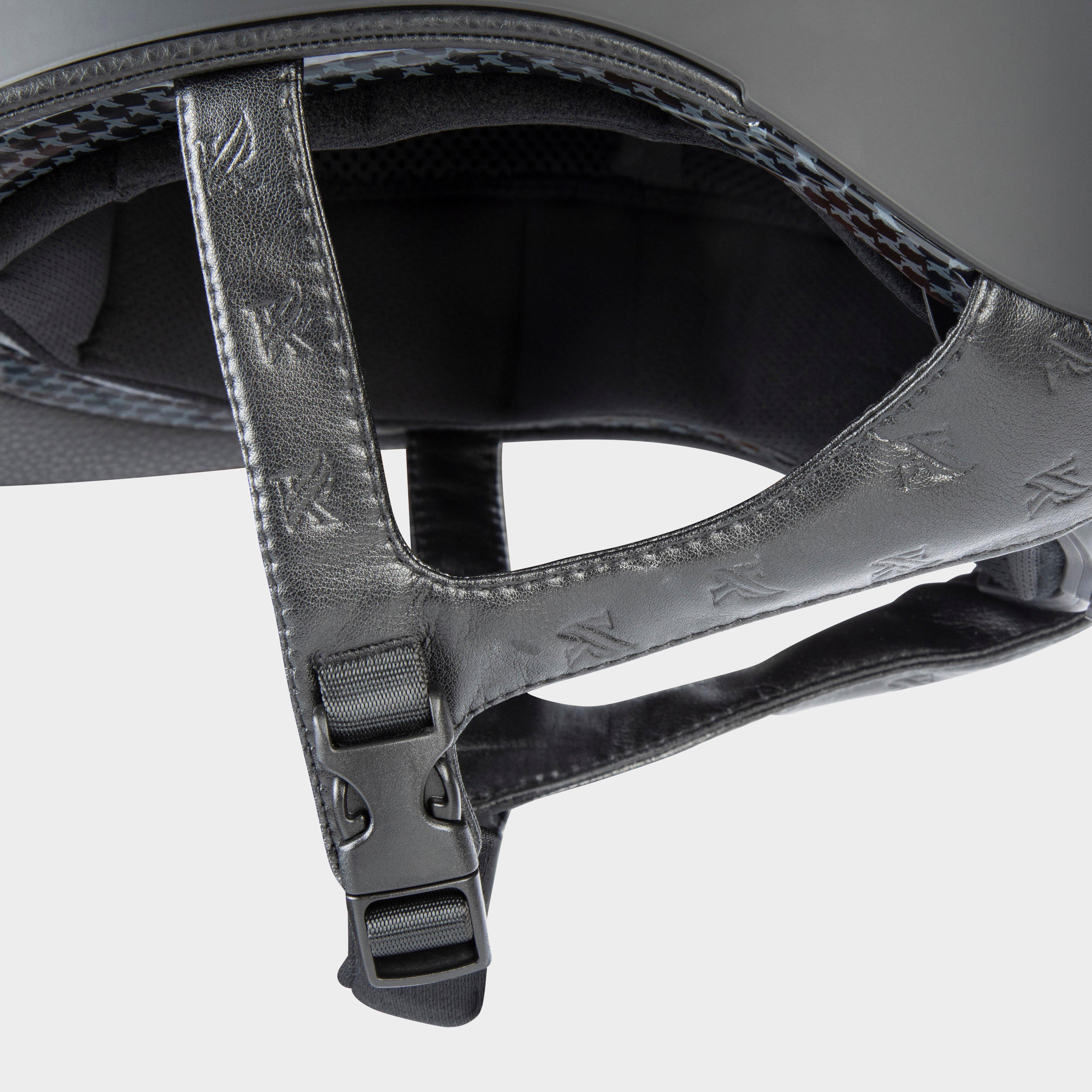 Kids Amity LTHR Riding Hat Black