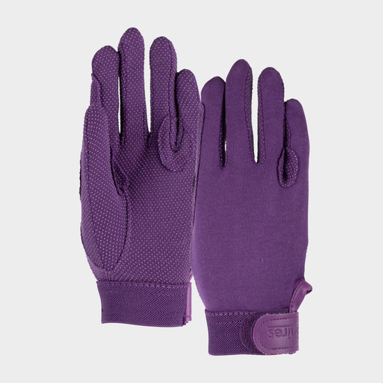 Adults Newbury Riding Gloves Purple