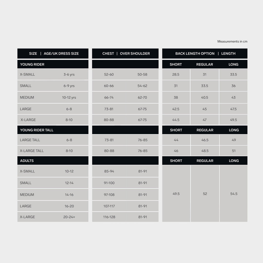 HX3 Adult Body Protector Medium-XL Black