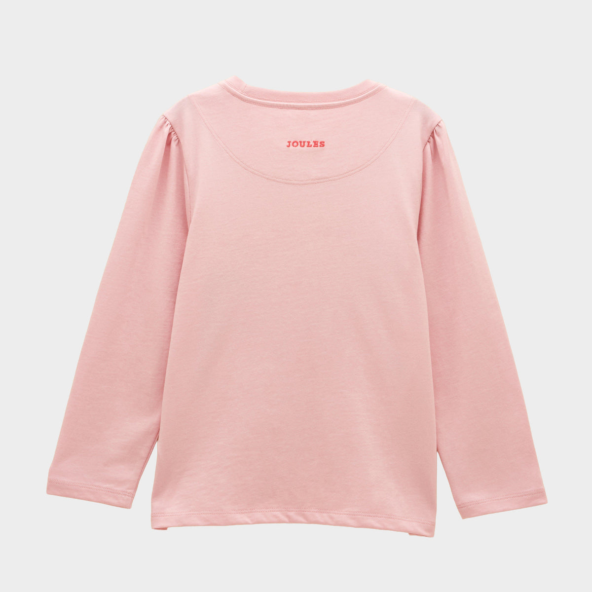 Girls' Ava Pink Horse Applique Long Sleeve Top