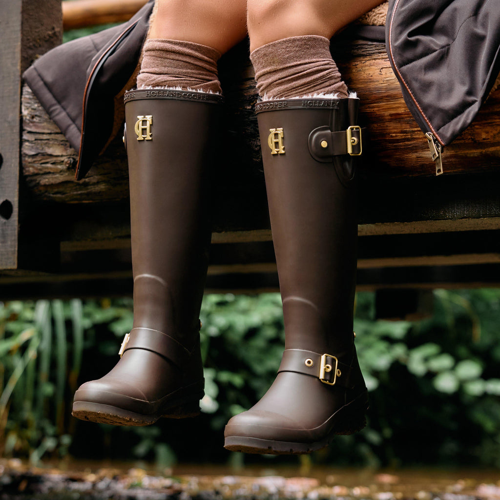 Women's Sherpa Lined Regency Wellington Boots